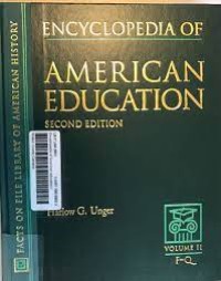 Image of Encyclopedia of American Education: Second Edition Vol II F-Q