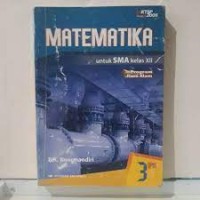 Image of Matematika untuk SMA kelas XII Program ilmu Alam