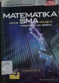 Image of Matematika untuk SMA kelas XI Program sosial