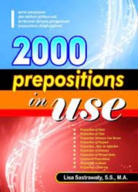 Image of 2000 Prepositions In Use